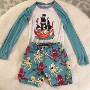 Sovereign Code Blue and Red Pirate Rashguard Set